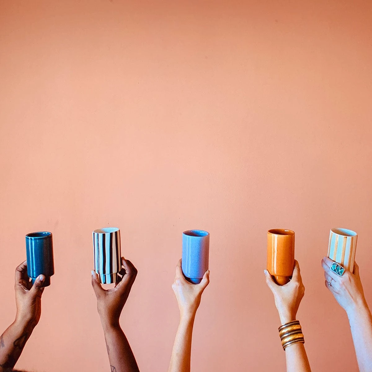 Jungalow Kaya Striped Ceramic Cups By Justina Blakeney™ - Image 5