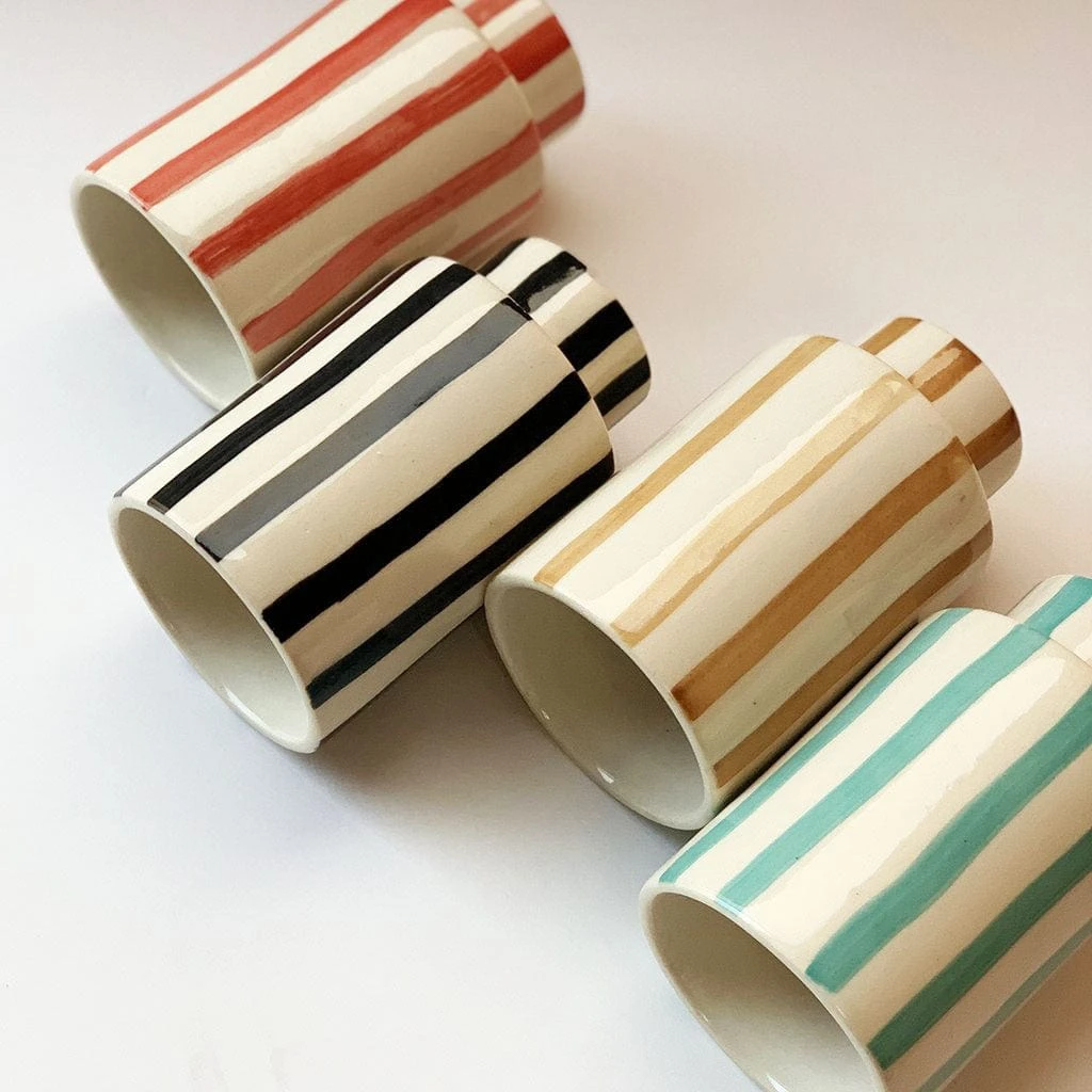 Jungalow Kaya Striped Ceramic Cups By Justina Blakeney™ - Image 3