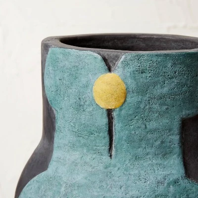 Small Geo Pattern Vase Yellow - Opalhouse™ Designed With Jungalow™ - Image 2