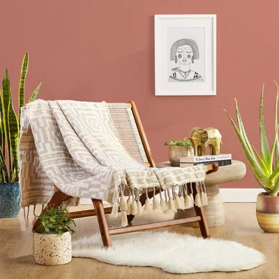 50"x60" Hypnotic Throw Blanket Taupe - Jungalow By Justina Blakeney - Image 3