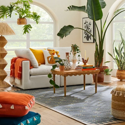 Dot Pattern Boarder Rug - Opalhouse™ Designed With Jungalow™