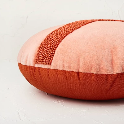 Beaded Peace Sign Round Throw Pillow - Opalhouse™ Designed With Jungalow™ - Image 2