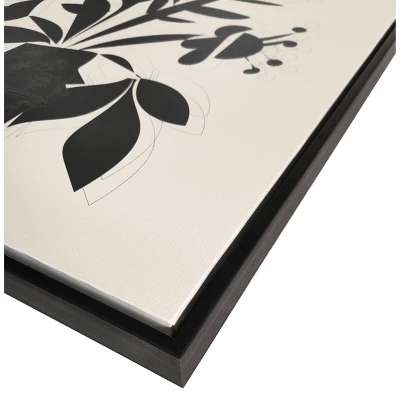 (Set Of 3) 24" X 30" Reductive Floral Framed Wall Canvas - Opalhouse™ Designed With Jungalow™ - Image 4