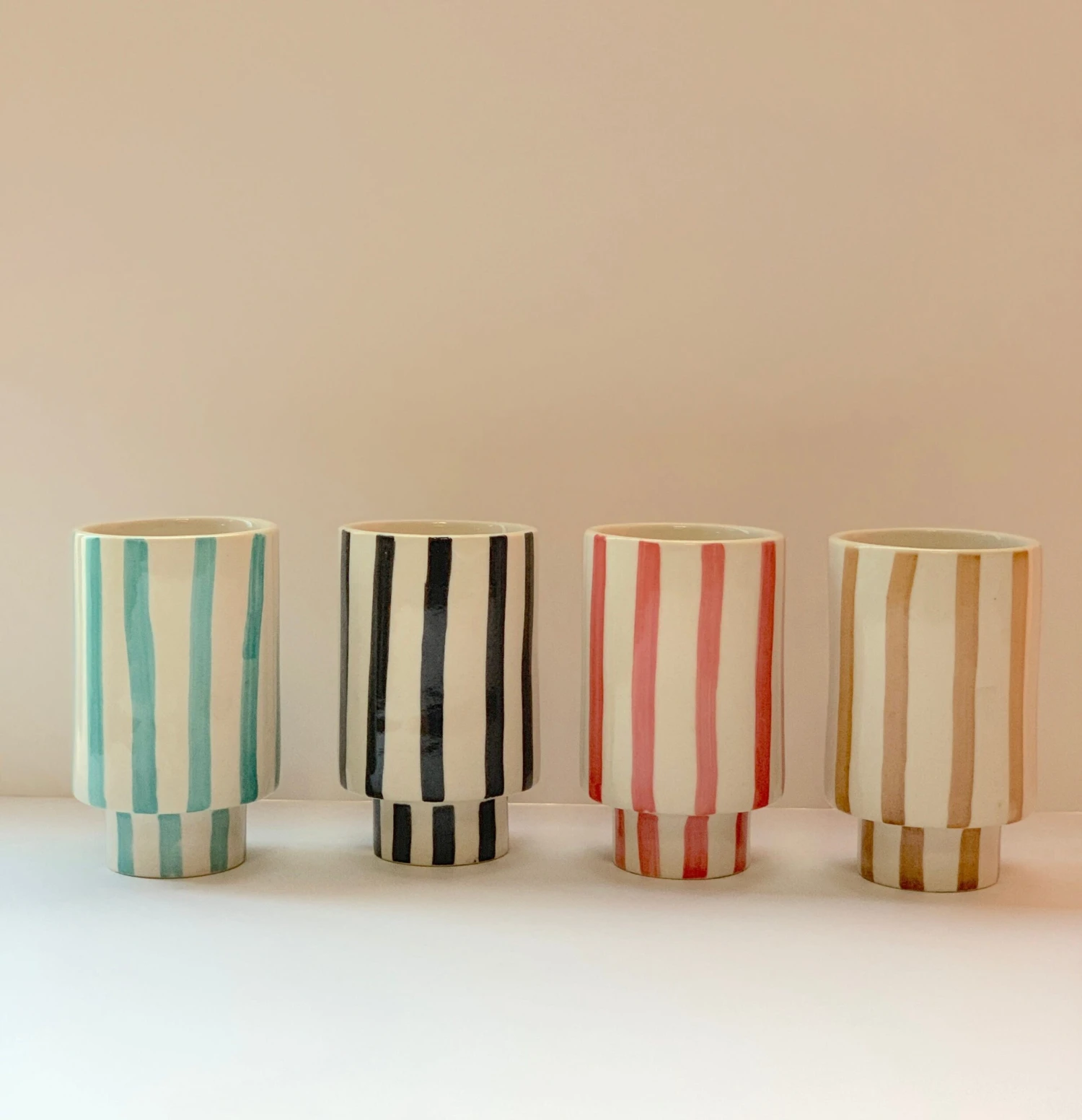 Jungalow Kaya Striped Ceramic Cups By Justina Blakeney™