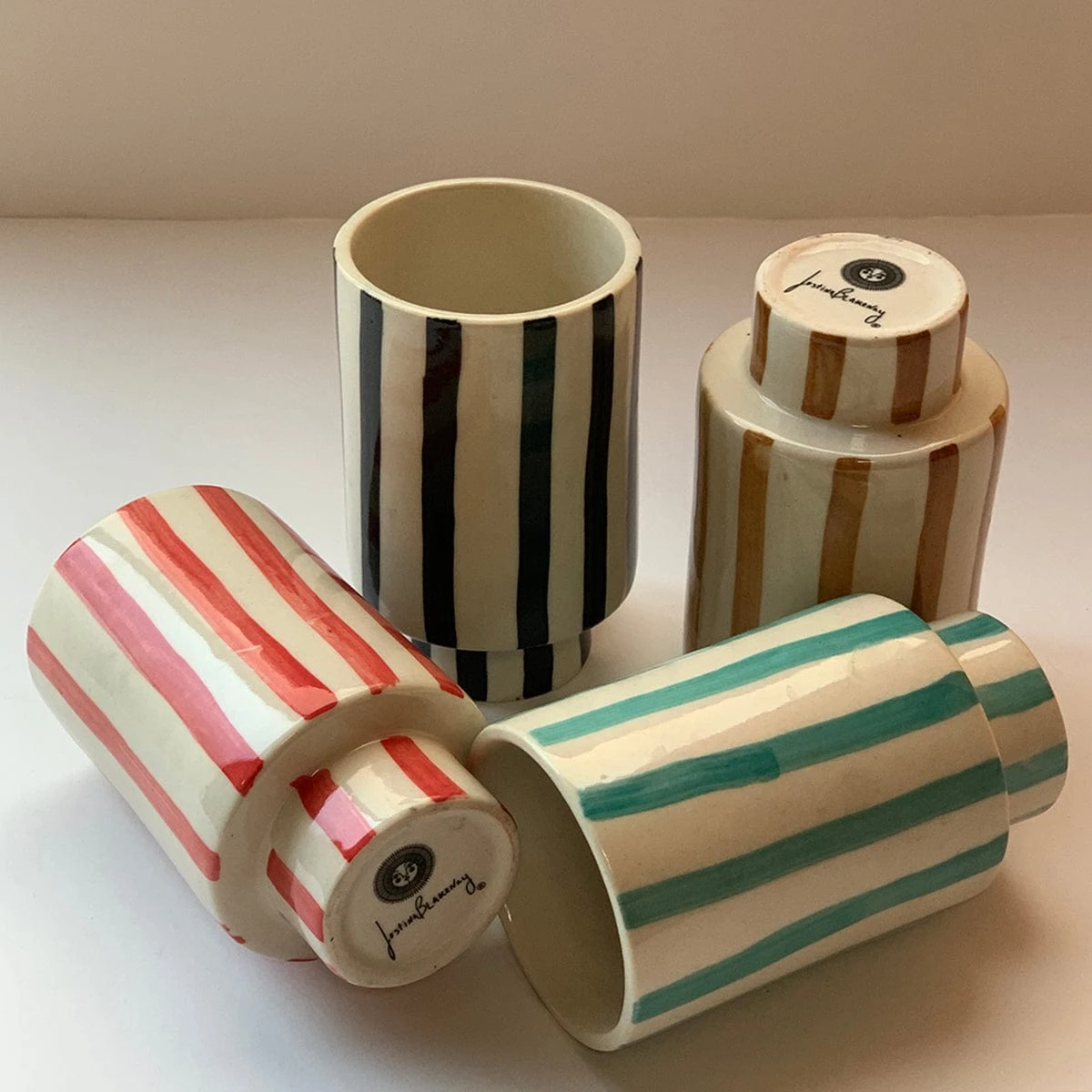 Jungalow Kaya Striped Ceramic Cups By Justina Blakeney™ - Image 6