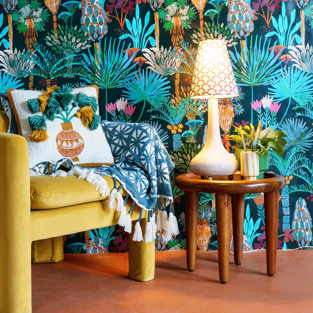 Jungalow Eytan Table Lamp Base In Grey Wash By Like A Lion™ - Image 2