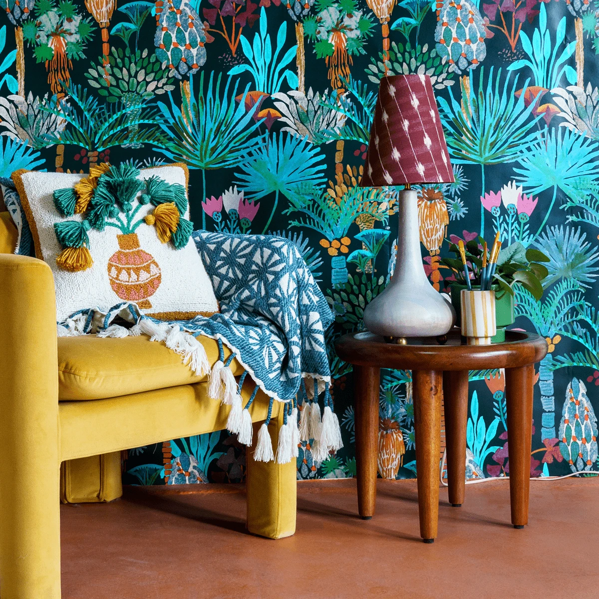 Jungalow Eytan Table Lamp Base In Grey Wash By Like A Lion™ - Image 5