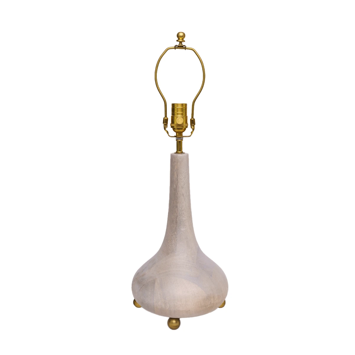 Jungalow Eytan Table Lamp Base In Grey Wash By Like A Lion™ - Image 3