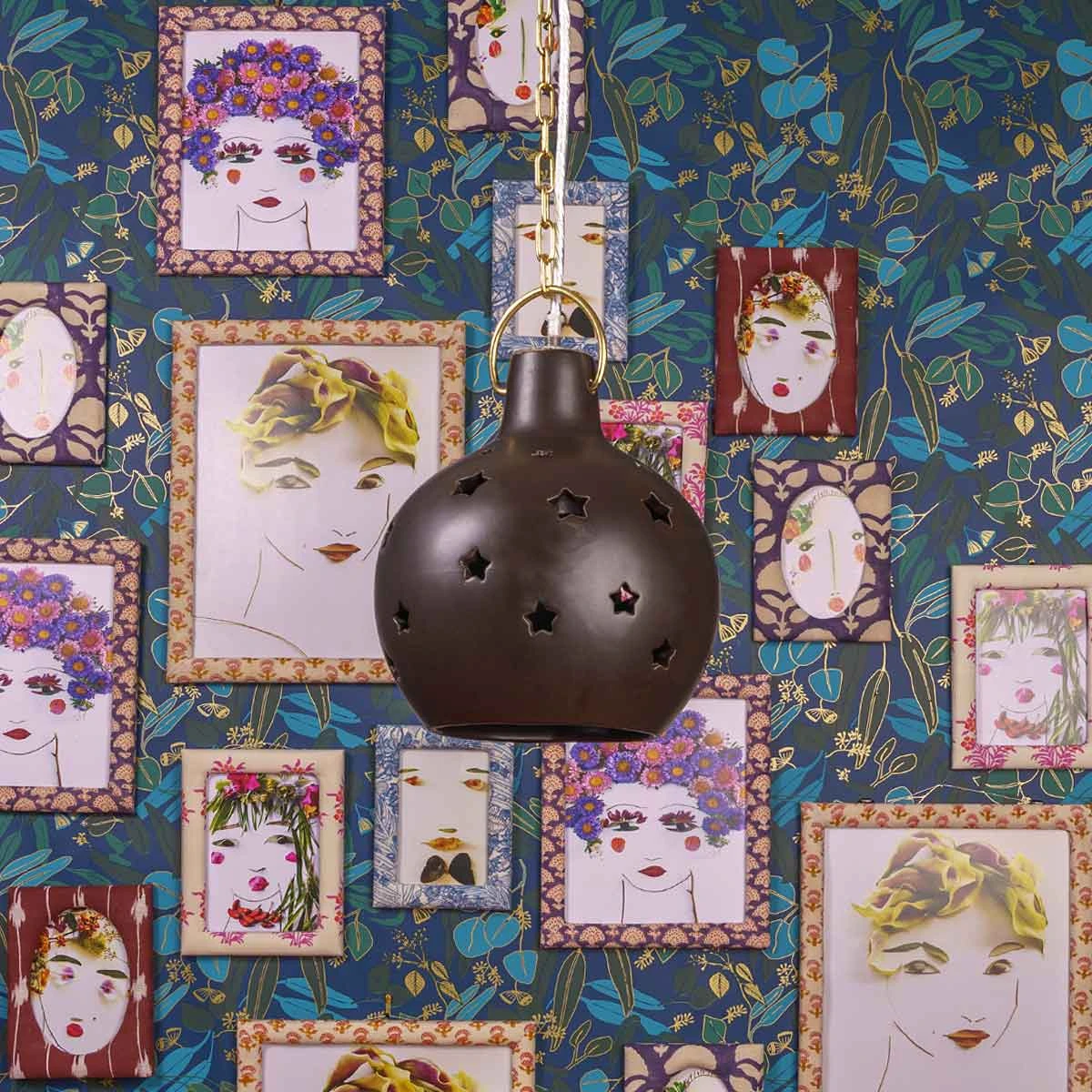 Jungalow Almada Star Pendant In Charcoal By Justina Blakeney™ - Image 2