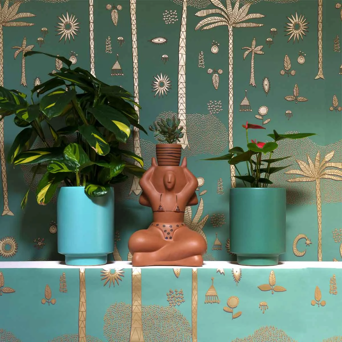 Jungalow Kelly Green Kaya Vase By Justina Blakeney™ - Image 3