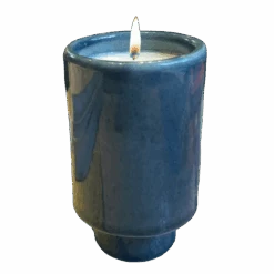 Jungalow Kaya Ceramic Candle - Blue/Sea Musk