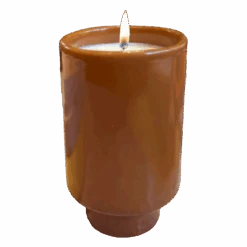 Jungalow Kaya Ceramic Candle - Burnt Orange/Sandalwood